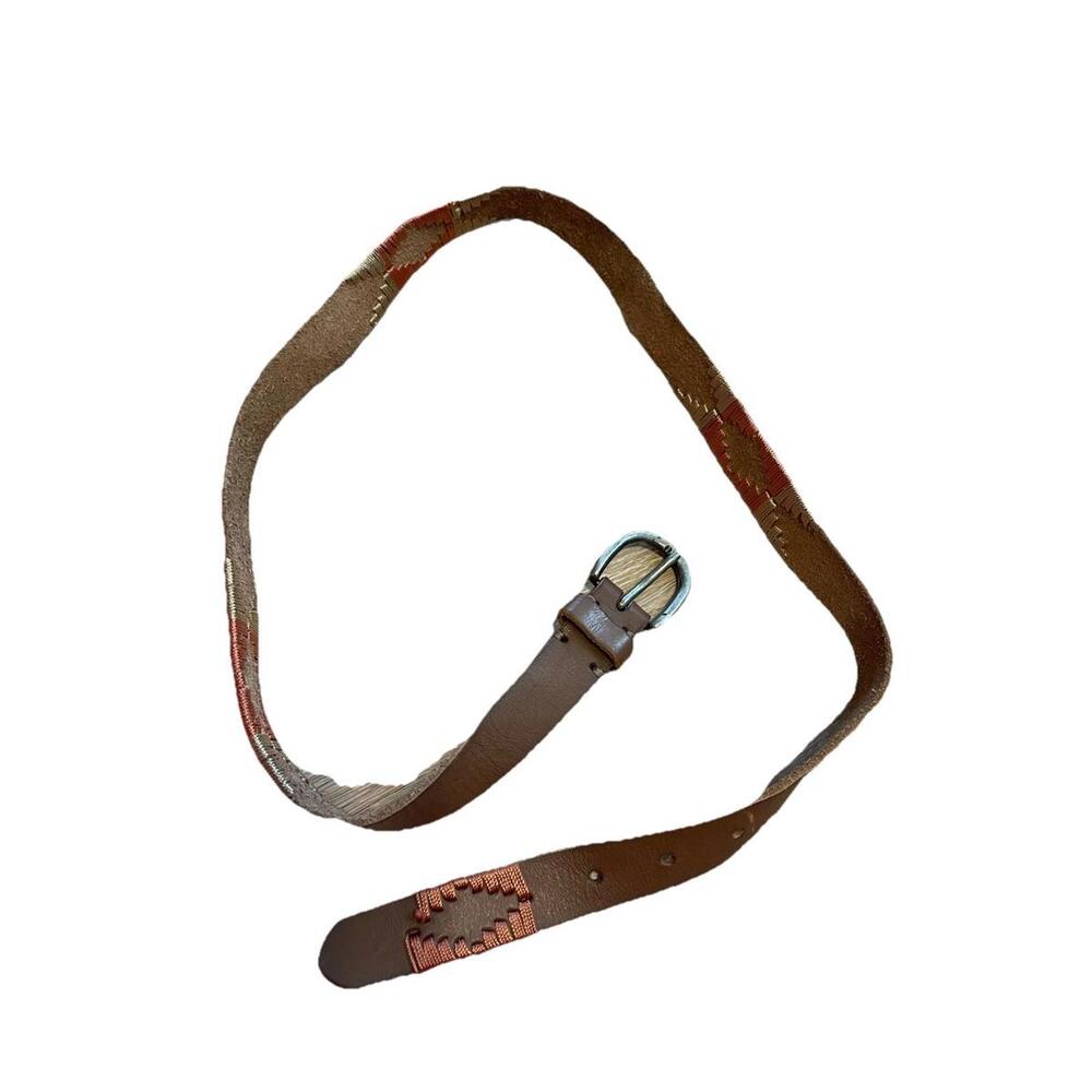 Amsterdam Heritage Belt Womens‎ 85 S  Genuine Leather Woven Boho H76